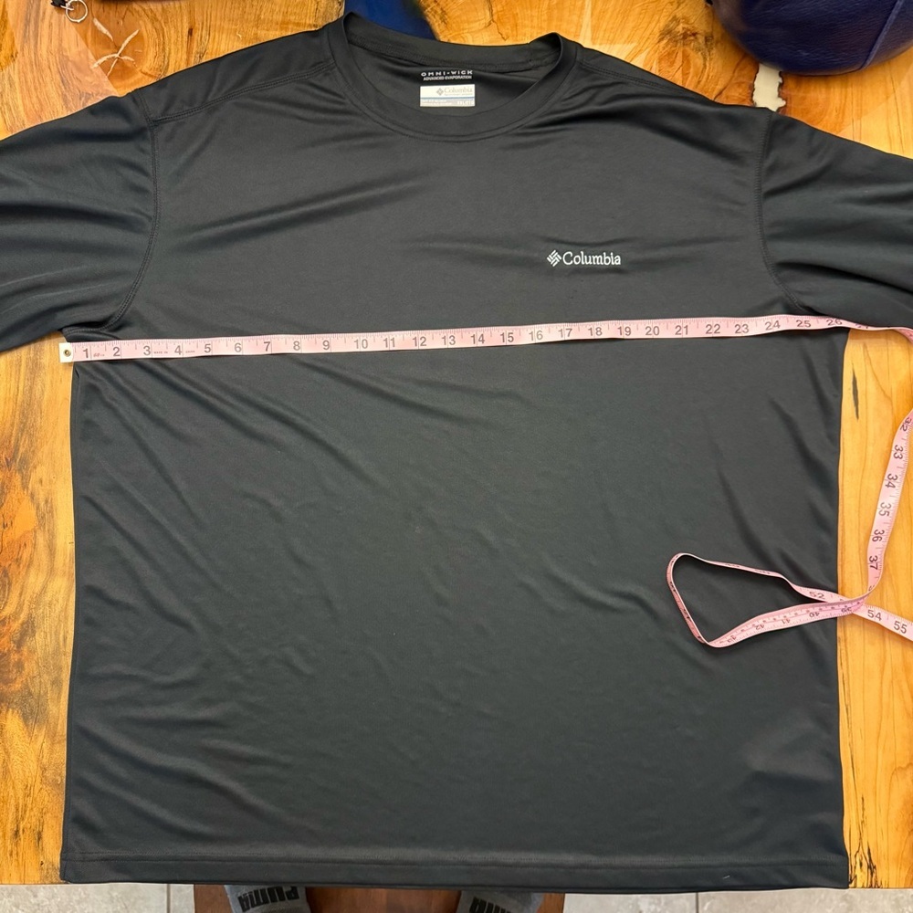Columbia Omni-Wick Long Sleeve Shirt Mens XXL 2XT Black Performance Athletic Tee - Picture 4 of 10